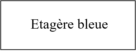 Etagère bleue