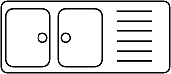 Évier 2 bacs