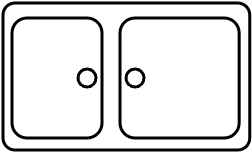 Évier 2 bacs