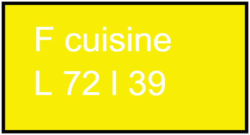 F cuisine  L 72 l 39