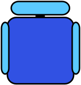 Fauteuil bleu