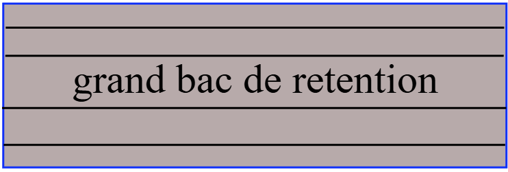 grand bac de rétention
