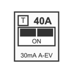 Inter. diff. A+6mA 40A 2P