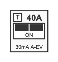 Inter. diff. A+6mA 40A 2P