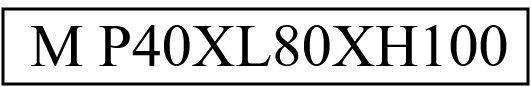 M P40XL90XH100