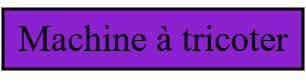 Machine à tricoter