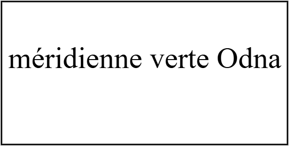 méridienne verte odna