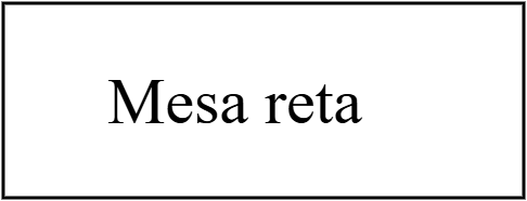 Mesa reta