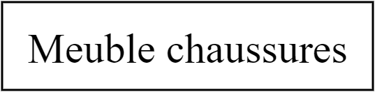 meuble chaussures