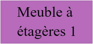 Meuble à étagères 1