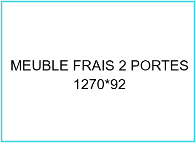 meuble frais 2 portes