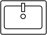 Meuble 1 lavabo integré