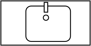 Meuble 1 lavabo integré