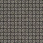 Mosaïque grecque noir et blanc