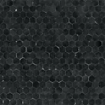 Mosaïque hexagonale noire