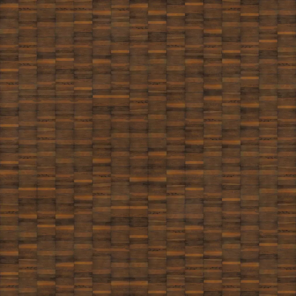 Parquet mosaïque brun