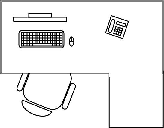 petit Bureau d'angle