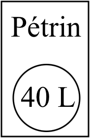 Pétrin 40L