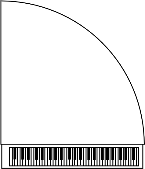 Piano clavier a queu