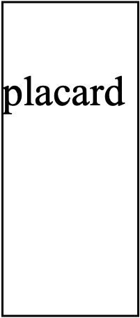 Placard