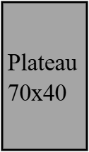 Plateau 40x70