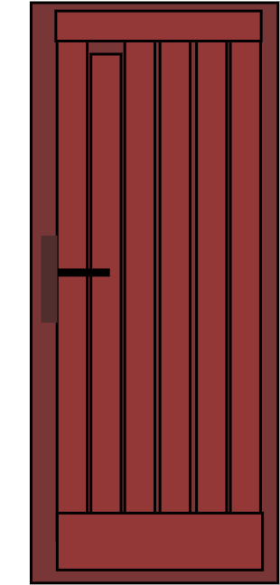 PORTE ENTREE BOIS 90 215