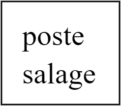 poste de salage