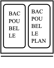 poubelle 60cm