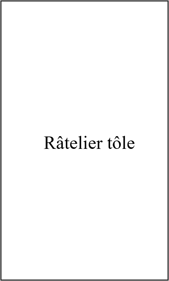 Râtelier tôle