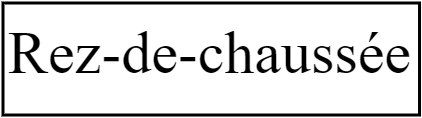 Rez-de-chaussée