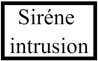 Siréne intrusion