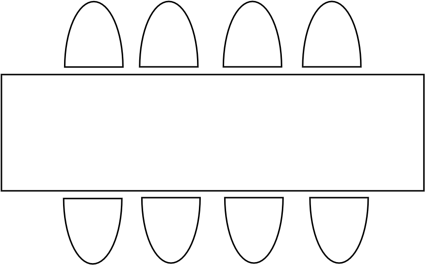 Table 10 - 12 pers  275 x 80 cm
