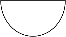 table demi lune