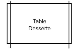 Table desserte