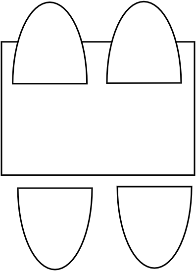 Table NORDECO 4 pers. 90 x 130 cm/chaises rangées