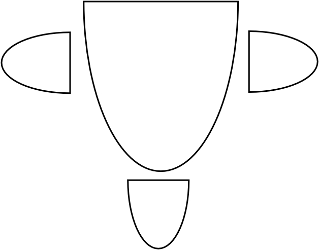 Table 3 pers. 111 x 101 cm