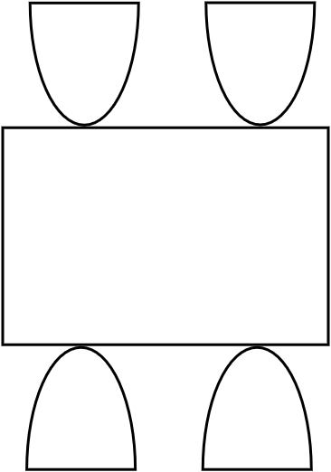 Table 4  pers. 80 x 120 cm