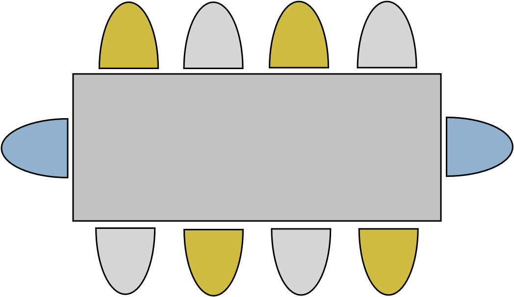 Table 8 - 10 pers  250 x 100 cm