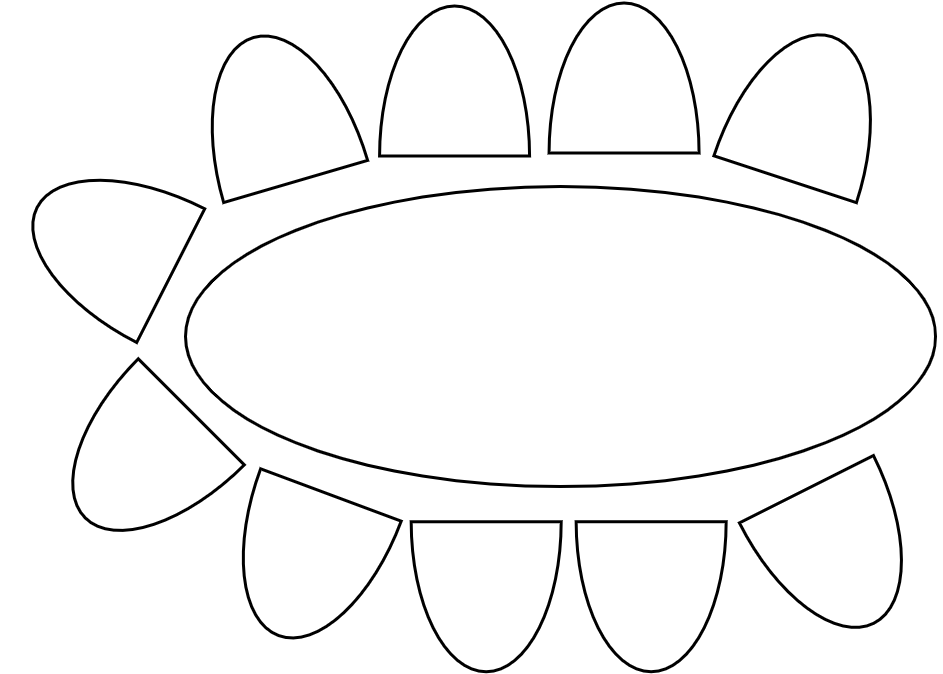 Table 10 pers.250 X 100 cm