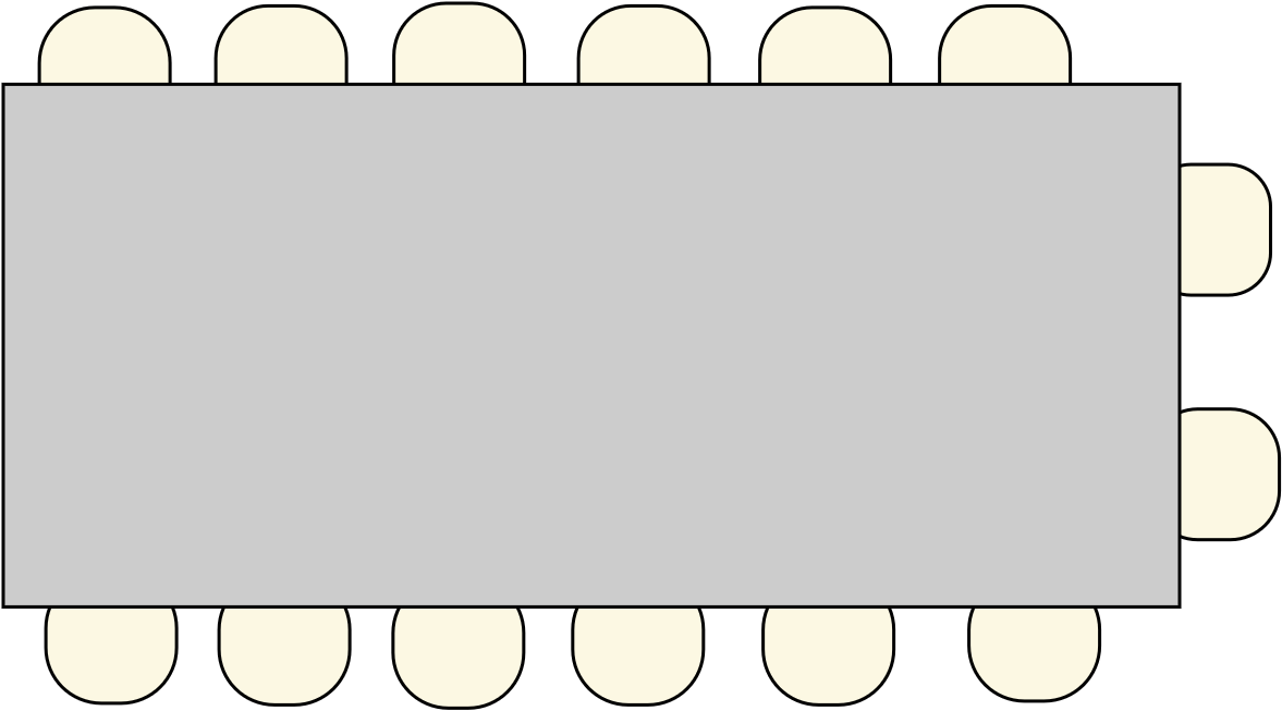 Table de réunion 12 -14