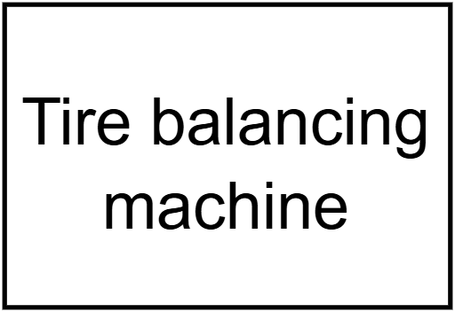 Tire balancing machine