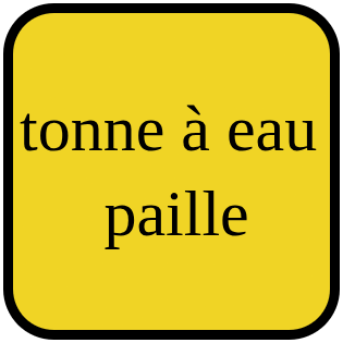 tonne a eau paille