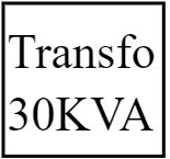 Transfo 30KVA 600/120-208