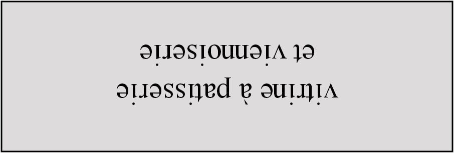 vitrine à patisserie et viennoiserie