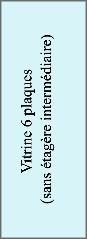 Vitrine 6 plaques
