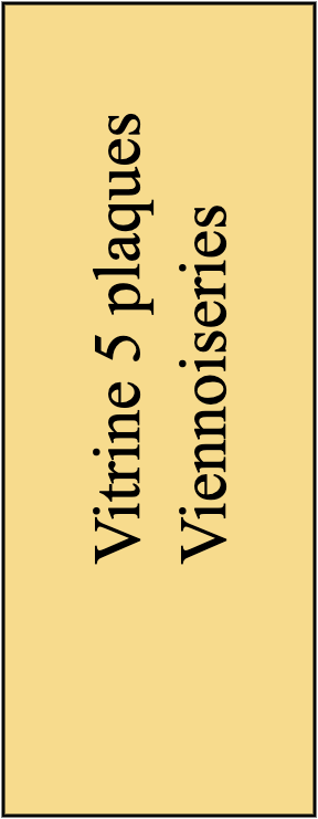 Vitrine vienn 5 plaques