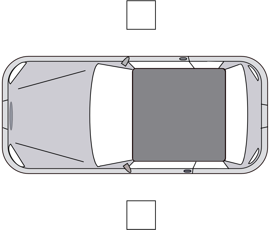 Voiture citadine avec pont 2 colonnes