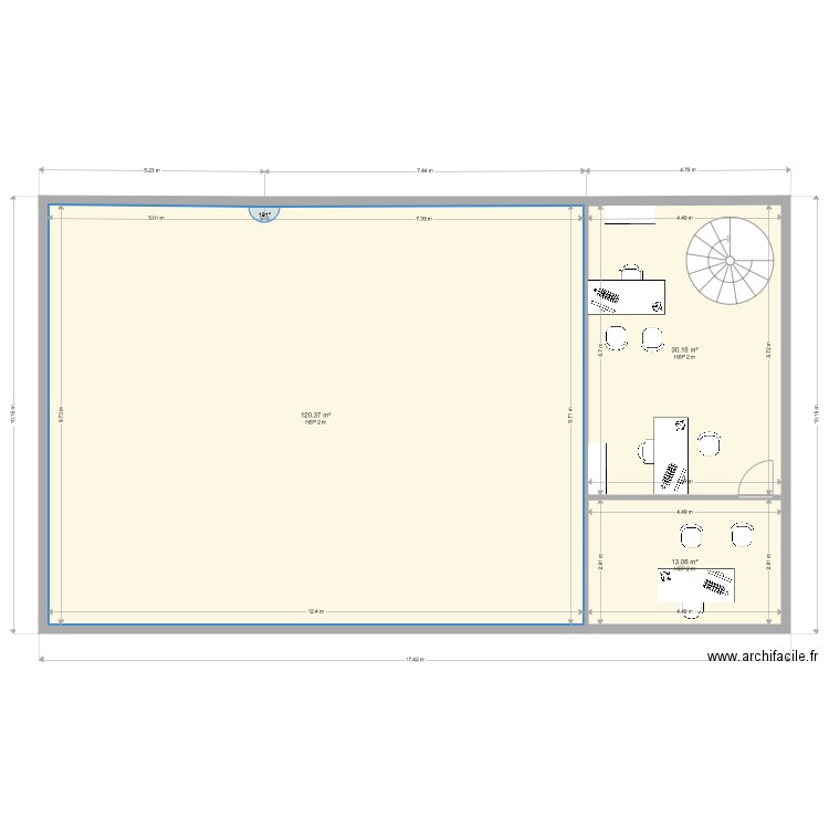 agence fuveau aménagement etage. Plan de 0 pièce et 0 m2