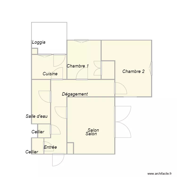 Croquis GIACOMETTI Le Haillan. Plan de 