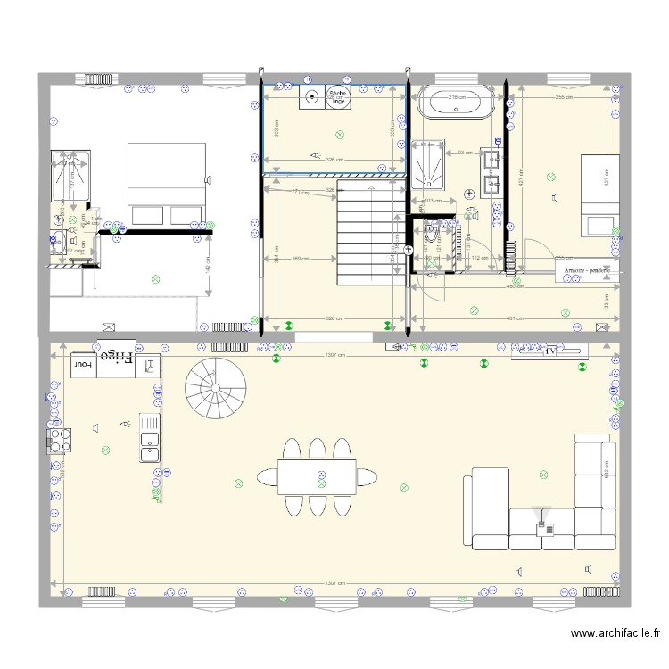 grenier. Plan de 0 pièce et 0 m2